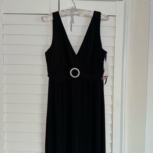 Black maxi dress size 10 with tags on